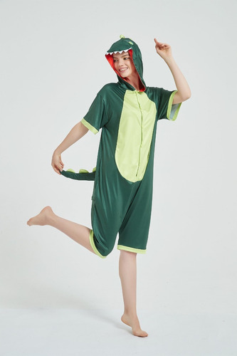 Kigurumi Dinosaurio Pijama Enterito De Verano Kawaii