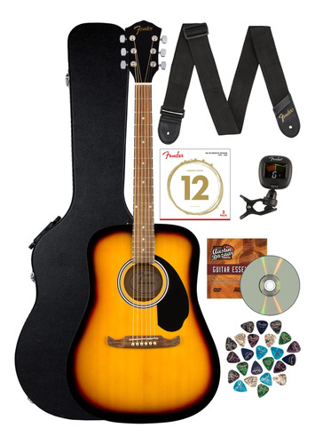 Fender Fa-125 Dreadnought Guitarra Acustica  Sunburst Pua