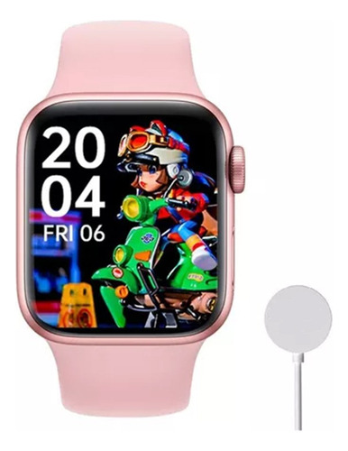 Reloj Inteligente Watch 8 Max 1.85 Bluetooth Nfc Rosa