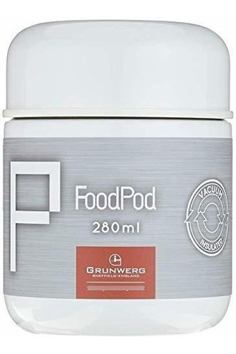 Grunwerg 280ml / 10 Fl Oz Vacío Termo De Acero Inoxidable Te