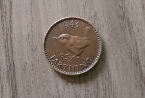 Moneda Farthing Año 1943