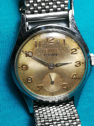 Reloj De Pulsera Suizo Vernal 17 Rubíes (Usado)