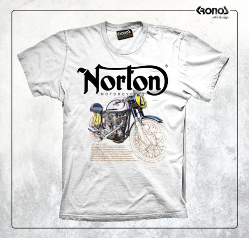 Remera Motorcycle Garage Norton Retro