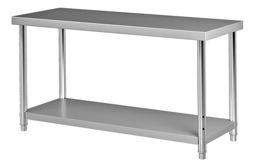 Vevor Mesa De Trabajo Cocina Acero Inoxidable 60x24x34 PuLG