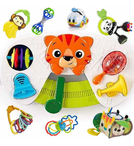 Pack Juguete Tablero Symphony Paws Baby Einstein 7+juguetes