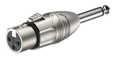 Roxtone Adaptador Convertidor Canon Xlr Hembra A Plug Ts