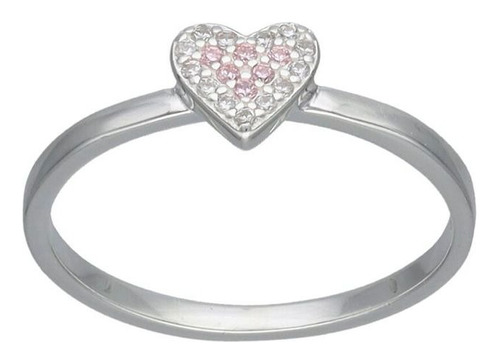 Anillo Corazón Circones Rosa Francia