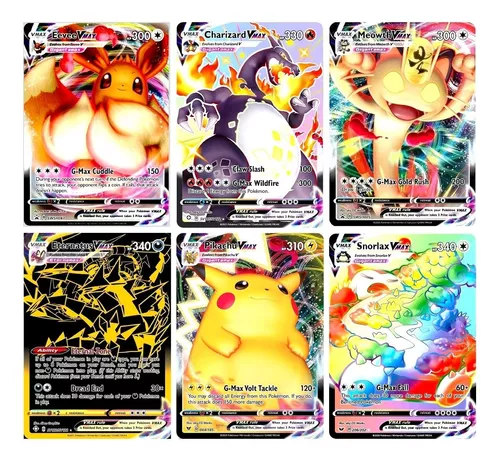 Kit 40 Cartas Pokemon Vmax Sem Repetir