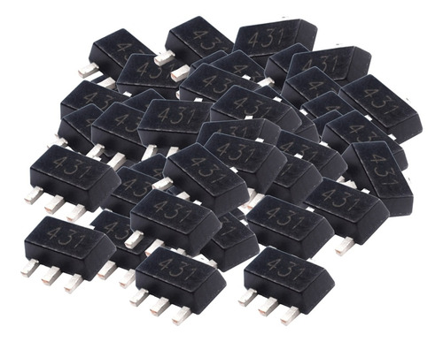 100x Precisión Smd Triode De Reguladores De Voltaje, Baja