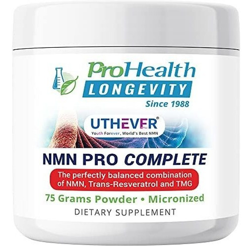 Prohealth Longevity Nmn Pro Complete 2.65 oz - Fórmula 3 En 