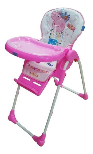 Silla De Comer Bebe De Lujo Respaldo Reclinable 2 Bandejas