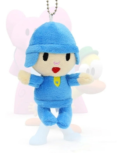 Pocoyo Mini Figura En Peluche Muñeco Llavero 