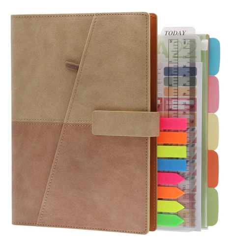 Libro: Hxrtangs A5 Loose-leaf Notebook, Refillable 6-ring Bi