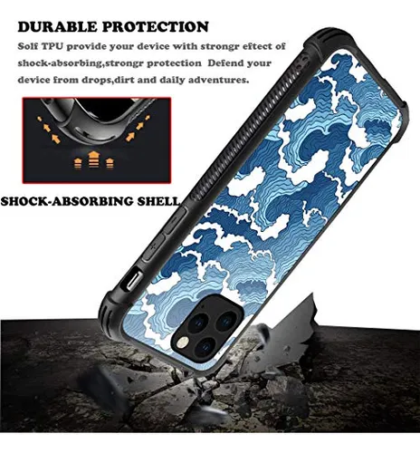Funda Para iPhone 11 Pro Max Azul Duro Back