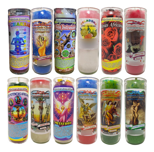 Veladoras Esotéricas De Intención Mayoreo 40pzs Velas Aromas