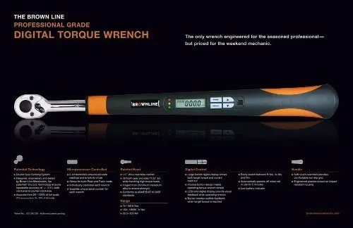 Brownline digital torque wrench deals