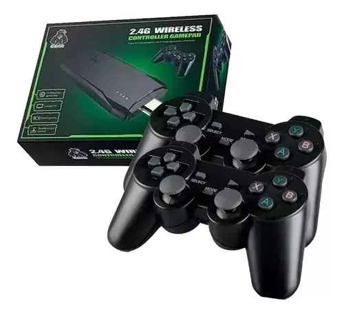 Vídeo Game Stick Box 4k Lite 2 Controles Sem Fio 10 Mil Jogos Novo