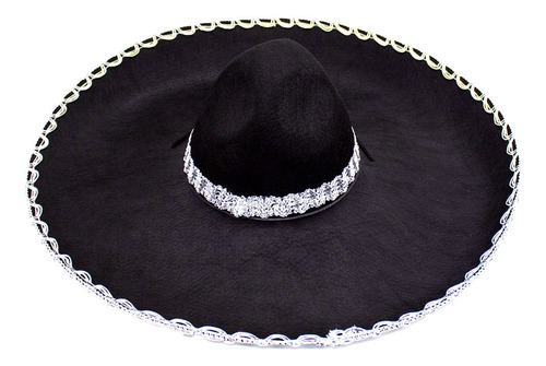 Sombrero Mexicano Mariachi Para Niño Dorado Y Plateado