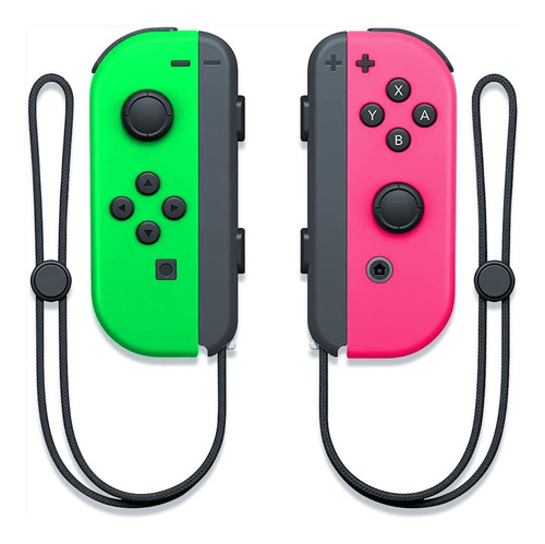 Set De Control Joystick Nintendo Switch Joy-con Verde Y Rosa