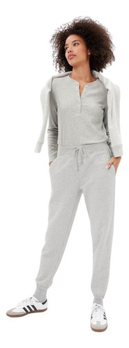 Jogger Mujer Gap Logo Gris