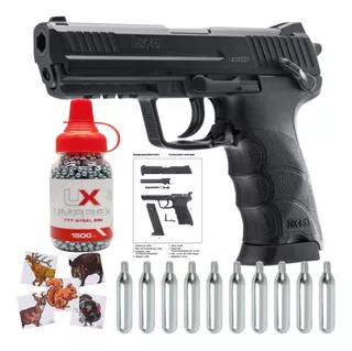 Marcadora Pistola Airsoft Hk 45 Co2 Bbs Metal .177 Xtreme