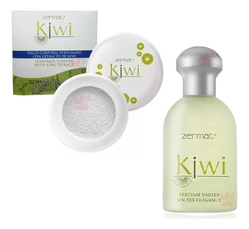 Talquera Corporal Kiwi Zermat + Perfume Kiwi Original Zermat