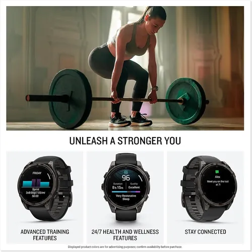 Garmin Fnix® 8 Gps 47 Mm, Amoled, Zafiro, Titanio, Multidepo