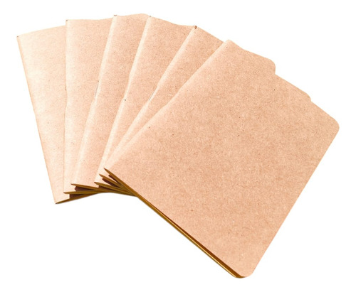 Libreta P.kraft Para Personalizar 12x9cm Canario 20 Hojas