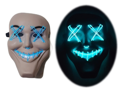 Mascaras Led Luces Halloween Modelos Variados