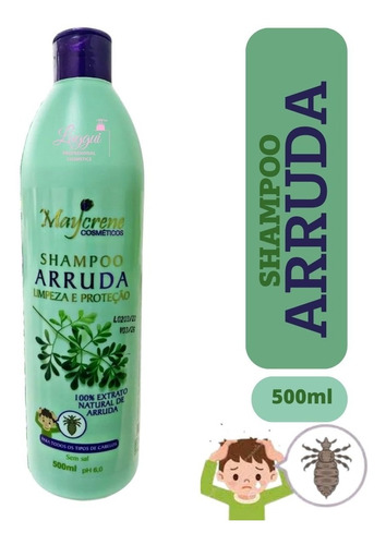 Shampoo De Arruda Mata Piolho E Lêndeas Limpeza E Proteção