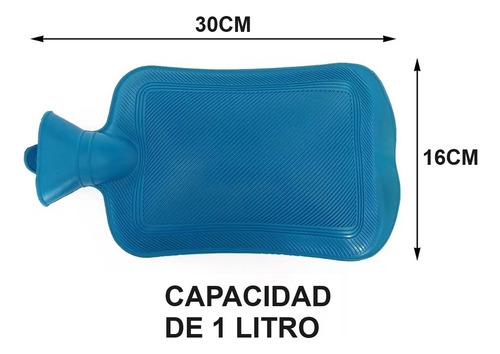 Compresa Bolsa Agua Caliente O Frio Térmico Portátil 1 Litro Rojo