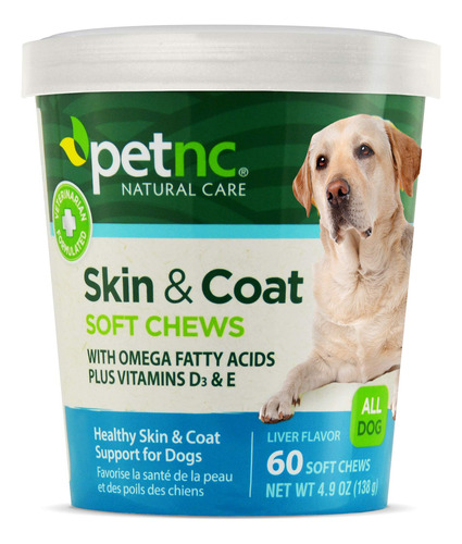 Petnc Natural Care - Piel Y Abrigo Para Perros, Masticables