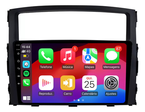 Multimidia Pajero Full 9p Qled Android Carplay 2gb 32gb