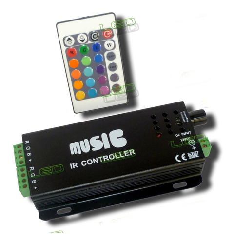 Control Audioritmico Para Tiras Led C/control Remoto Unicos