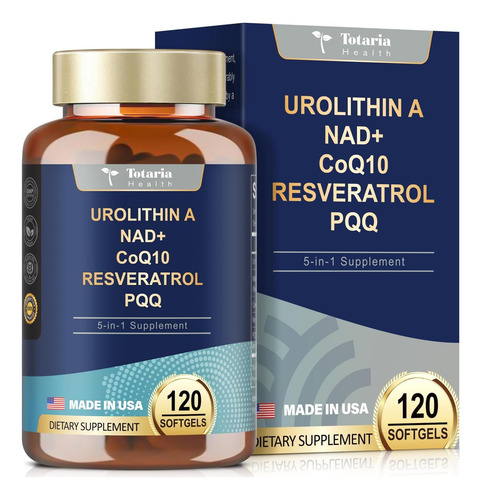 Totaria Urolithin A Supplement 1000mg Com Nad+,coq10,resvera