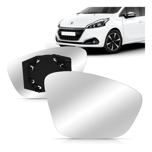 Lente Espelho Retrovisor Peugeot 208 2013 2014 2015 16 17 18