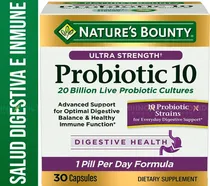 Comprar Nature's Bounty Extra Fuerte Probiotic 10 Salud Digestiva