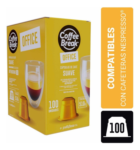 Cápsulas de café Coffee Break suave 100 unidades