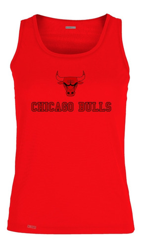 Camiseta Chicago Bulls Logo Basketball Camisilla Hombre Isk