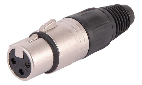 Ficha Xlr Canon Hembra De 3 Contactos Neutrik Nc3fx