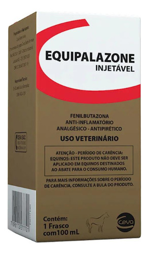Equipalazone Injetável - 100 Ml Ceva Fenilbutazona