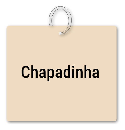 14x Chaveiro Chapadinha Mdf Brinde C/ Argola