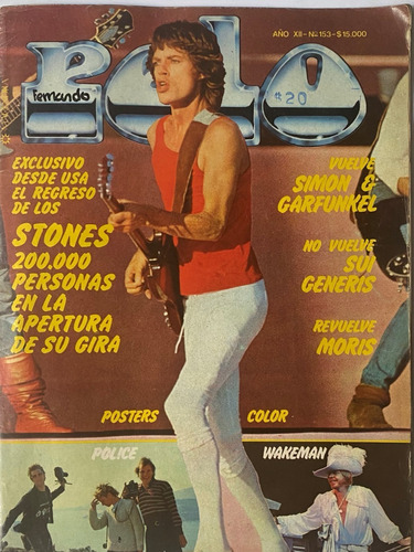Pelo, 153, Stones, P Simon, Rock, 1981, F12b7 Falta Poster