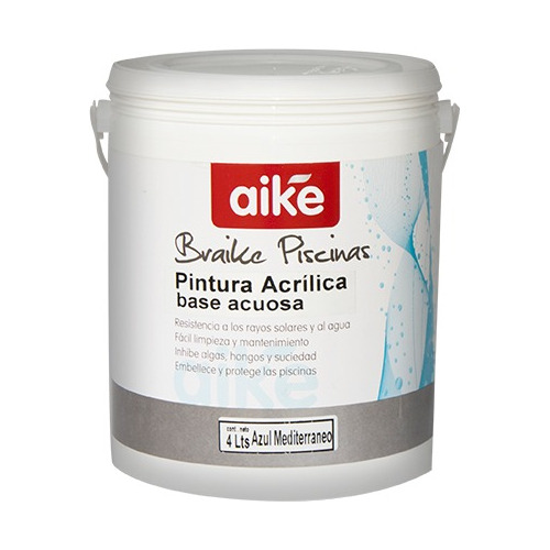 Pintura Para Piletas Piscinas Al Agua Aike X 20 Lt