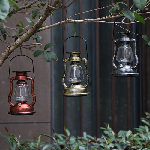 Lámpara De Aceite Colgante Con Luz Solar En Forma De Vela En