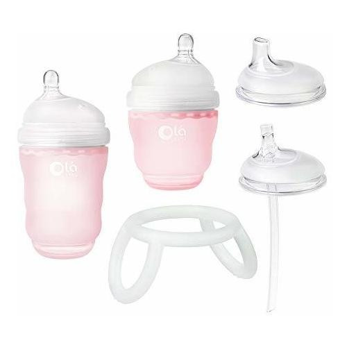 Juego De Transición De Botella Olababy (rosa)