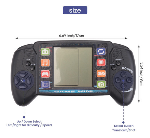 Consola De Videojuegos Portátil Pocket Lcd Brick Of 3