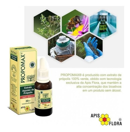Imagem 4 de 8 de Propomax - Extrato De Própolis Verde 30ml Apis Flora