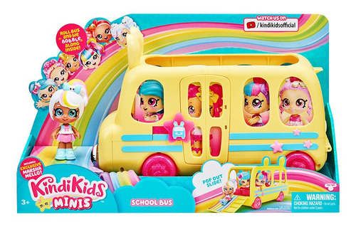 Kindi Kids Minis Autobus Escolar C/muñeca Int 50084 Original