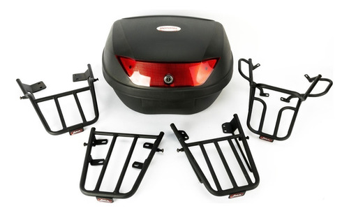 Baúl Moto 51 Litros + Porta Equipaje P/ Y. Fz 16 2,0 (15-16)